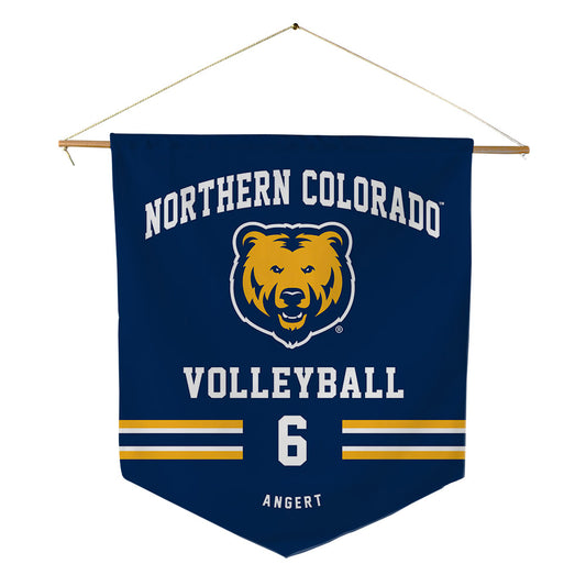 UNCO - NCAA Women's Volleyball : Julia Angert - Pennant - 18" x 21"-0
