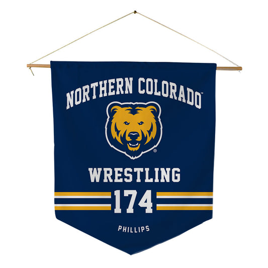 UNCO - NCAA Wrestling : Kameron Phillips - Pennant - 18" x 21"-0