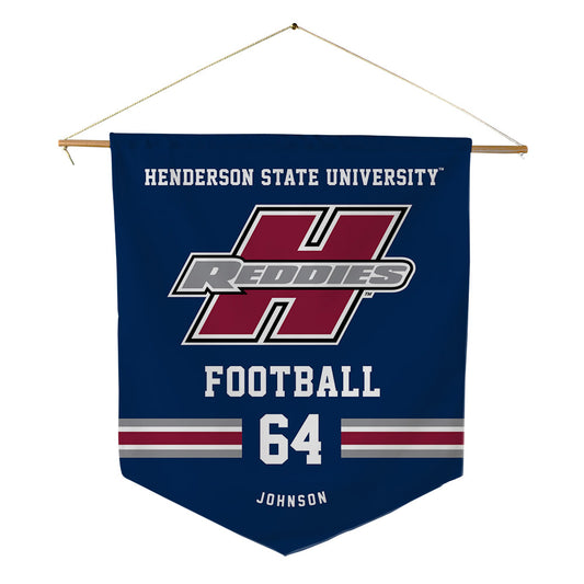 Henderson State - NCAA Football : Brandon Johnson - Pennant - 18" x 21"-0