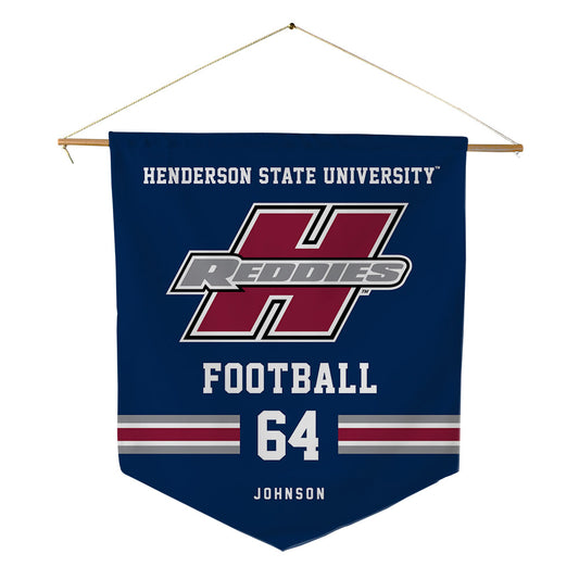 Henderson State - NCAA Football : Brandon Johnson - Pennant - 18" x 21"-0