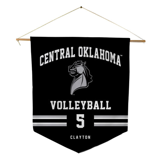 UCO - NCAA Women's Volleyball : Caroline Clayton - Pennant - 18" x 21"-0