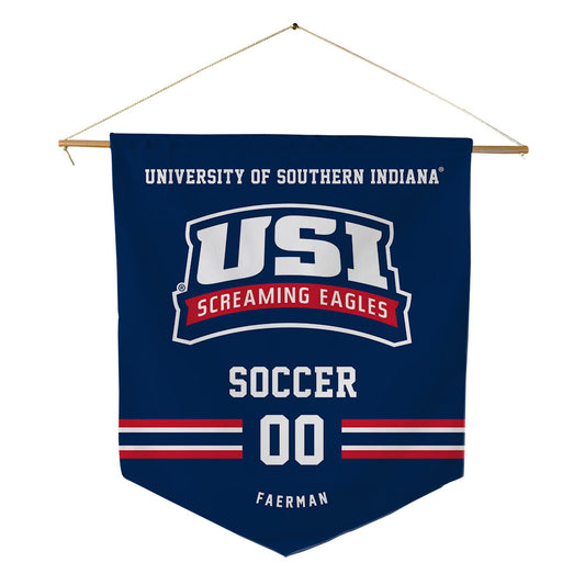 USI - NCAA Men's Soccer : Andre Faerman - Pennant - 18" x 21"-0
