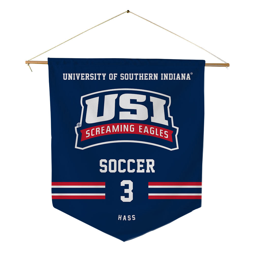 USI - NCAA Women's Soccer : Olivia Hass - Pennant - 18" x 21"-0
