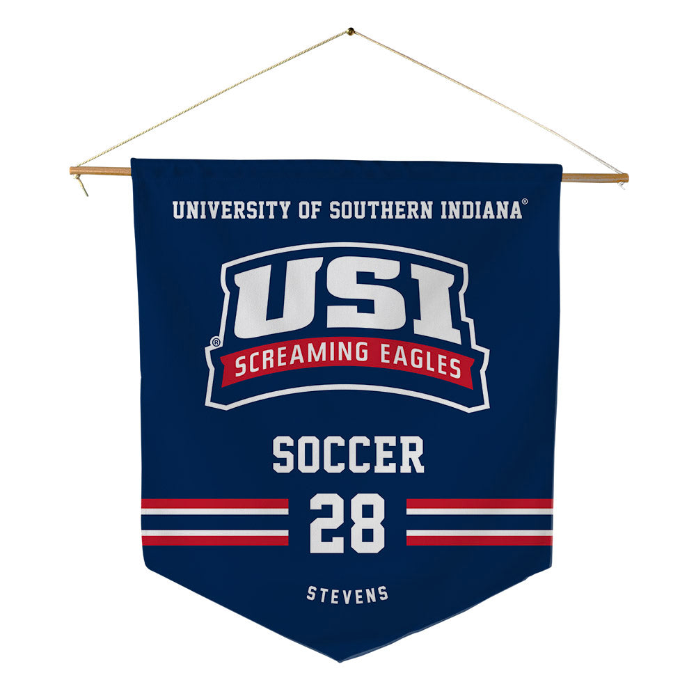 USI - NCAA Men's Soccer : Nolan Stevens - Pennant - 18" x 21"-0