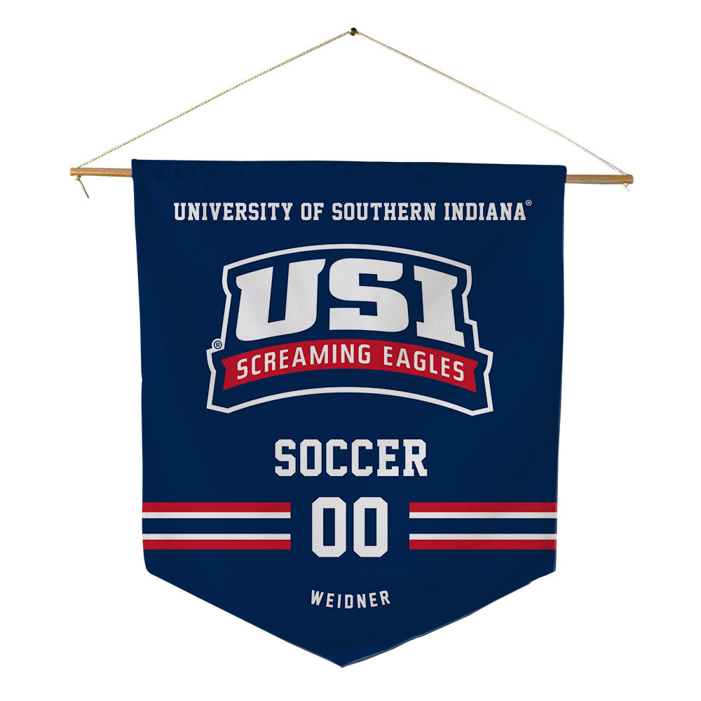 USI - NCAA Men's Soccer : Isaac Weidner - Pennant - 18" x 21"-0