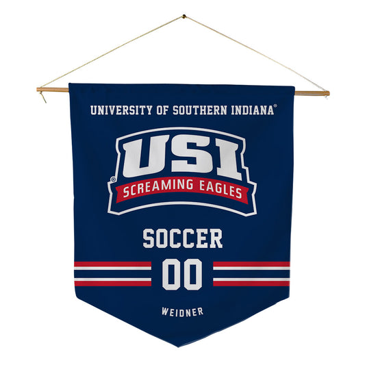 USI - NCAA Men's Soccer : Isaac Weidner - Pennant - 18" x 21"-0