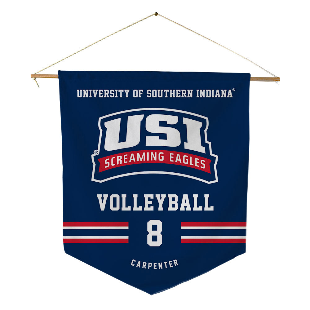 USI - NCAA Women's Volleyball : Ava Carpenter - Pennant - 18" x 21"-0