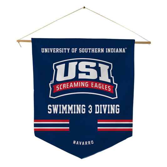 USI - NCAA Men's Swimming & Diving : Luis Navarro - Pennant - 18" x 21"-0