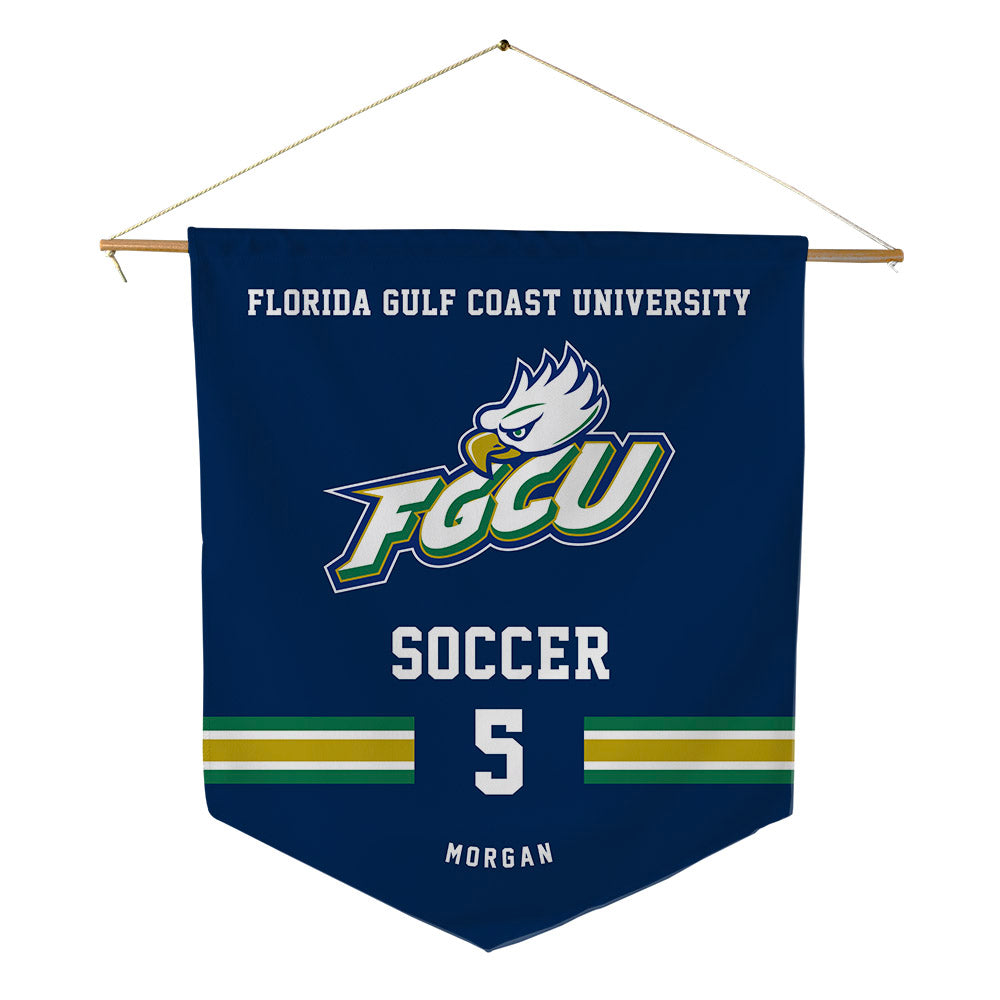 FGCU - NCAA Women's Soccer : Keira Morgan - Pennant - 18" x 21"-0