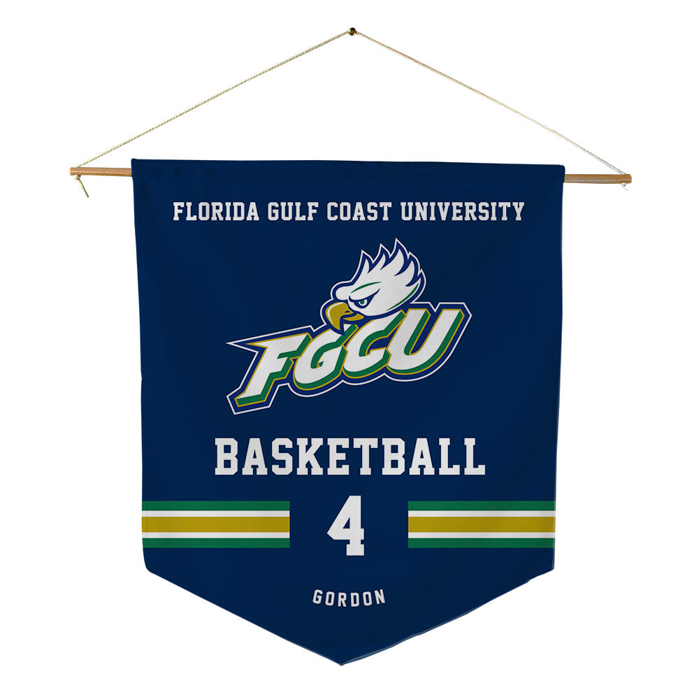 FGCU - NCAA Women's Basketball : Karina Gordon - Pennant - 18" x 21"-0