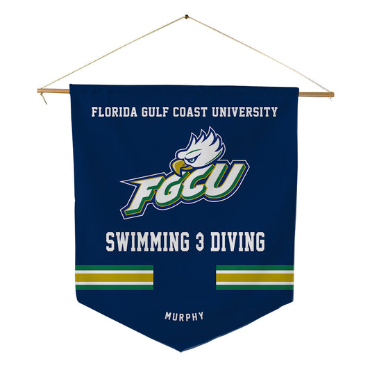 FGCU - NCAA Women's Swimming & Diving : Katie Murphy - Pennant - 18" x 21"-0