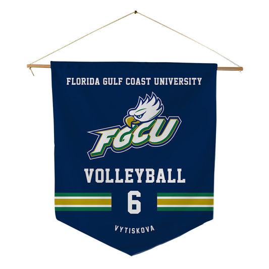 FGCU - NCAA Women's Volleyball : Eliska Vytiskova - Pennant - 18" x 21"-0