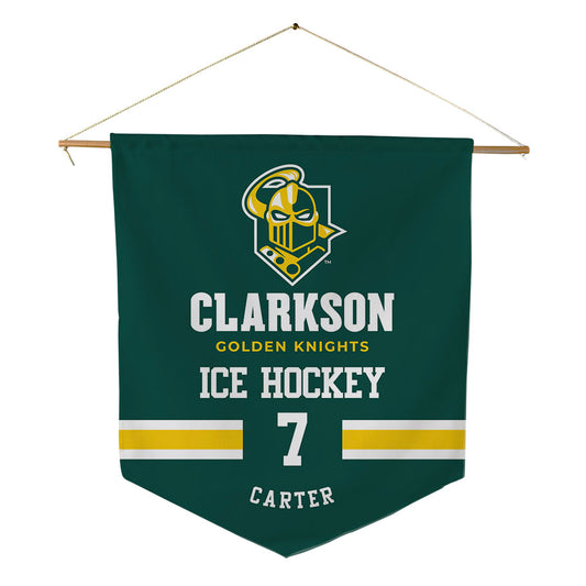 Clarkson - NCAA Women's Ice Hockey : Jaela Carter - Pennant - 18" x 21"-0