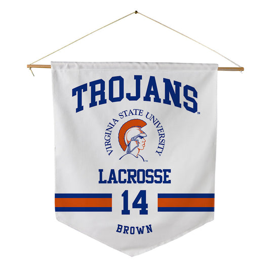 Virginia State - NCAA Men's Lacrosse : Bersham Brown - Pennant - 18" x 21"-0