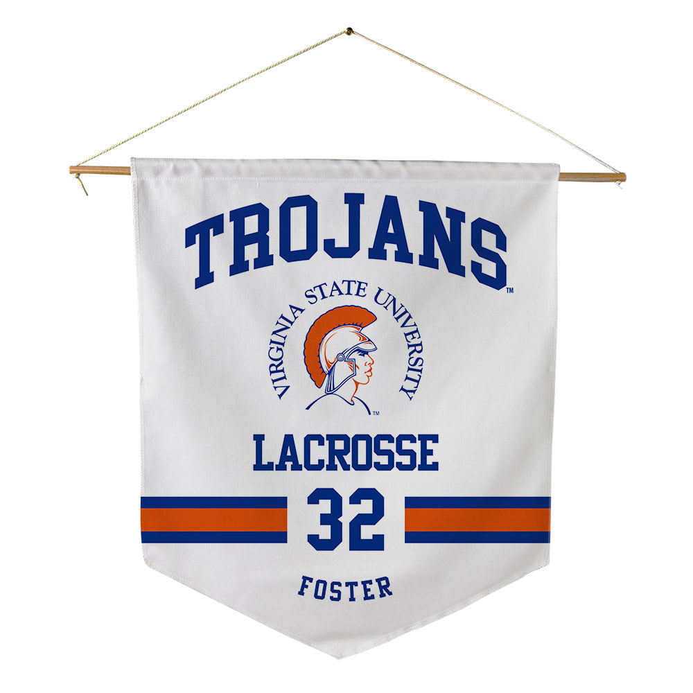 Virginia State - NCAA Men's Lacrosse : Solmon Foster - Pennant - 18" x 21"-0