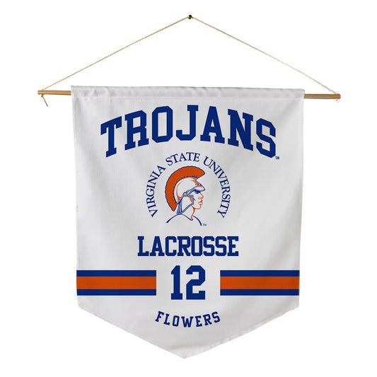 Virginia State - NCAA Men's Lacrosse : Antoine Flowers - Pennant - 18" x 21"-0
