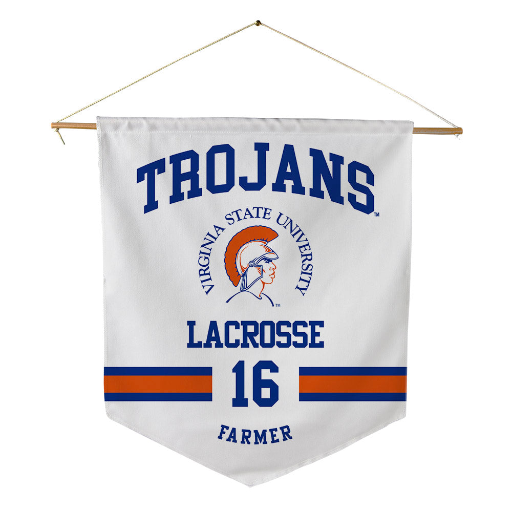 Virginia State - NCAA Men's Lacrosse : Christopher Farmer - Pennant - 18" x 21"-0