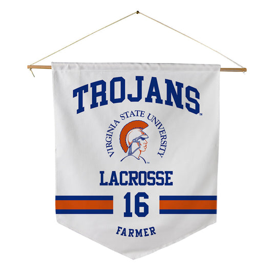 Virginia State - NCAA Men's Lacrosse : Christopher Farmer - Pennant - 18" x 21"-0