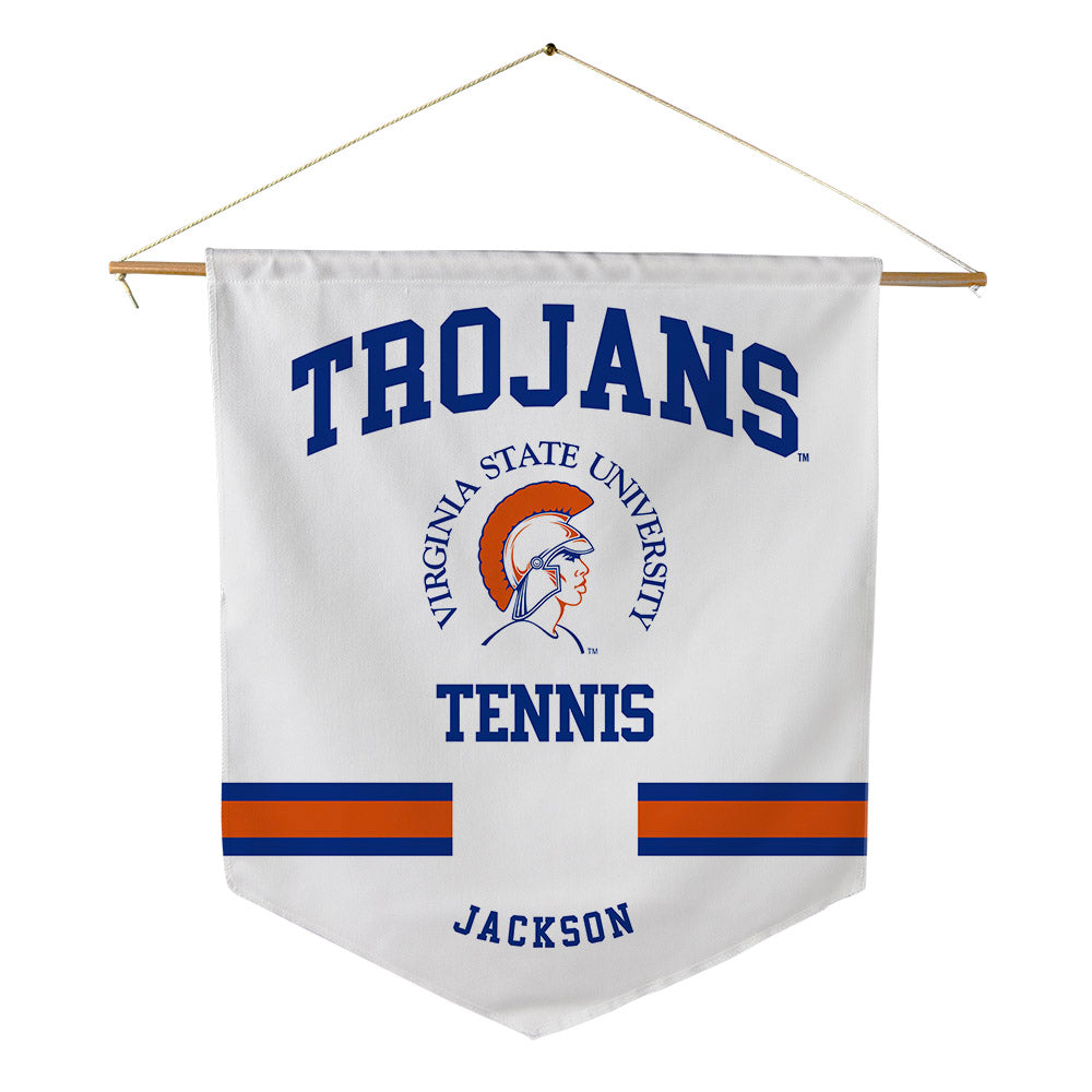 Virginia State - NCAA Men's Tennis : Justin Jackson - Pennant - 18" x 21"-0