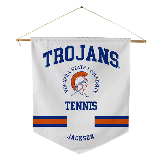 Virginia State - NCAA Men's Tennis : Justin Jackson - Pennant - 18" x 21"-0