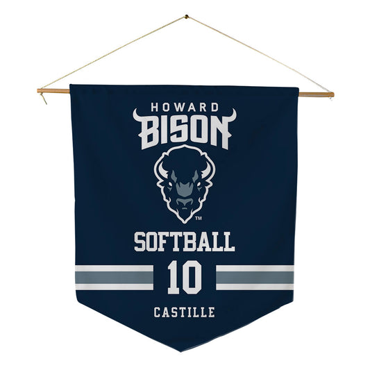 Howard - NCAA Softball : Cheyenne Castille - Pennant - 18" x 21"-0