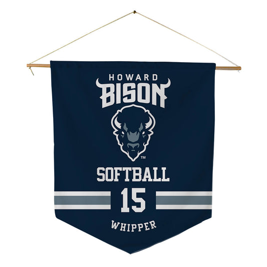 Howard - NCAA Softball : Aniyah Whipper - Pennant - 18" x 21"-0