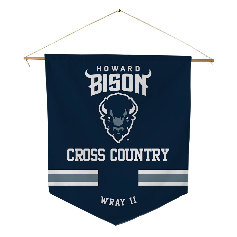 Howard - NCAA Men's Cross Country : Sean Wray II - Pennant - 18" x 21"-0