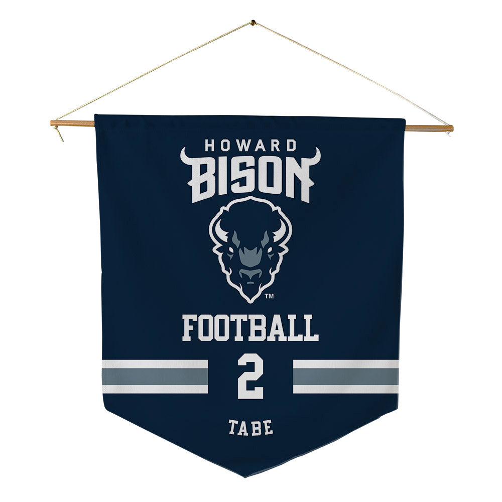 Howard - NCAA Football : Joseph Tabe - Pennant - 18" x 21"-0