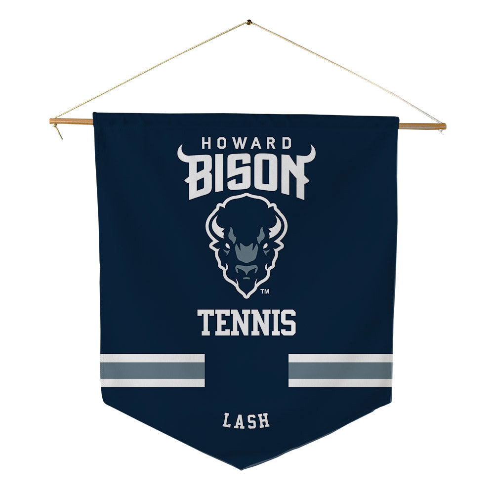 Howard - NCAA Men's Tennis : Kendrick Lash - Pennant - 18" x 21"-0
