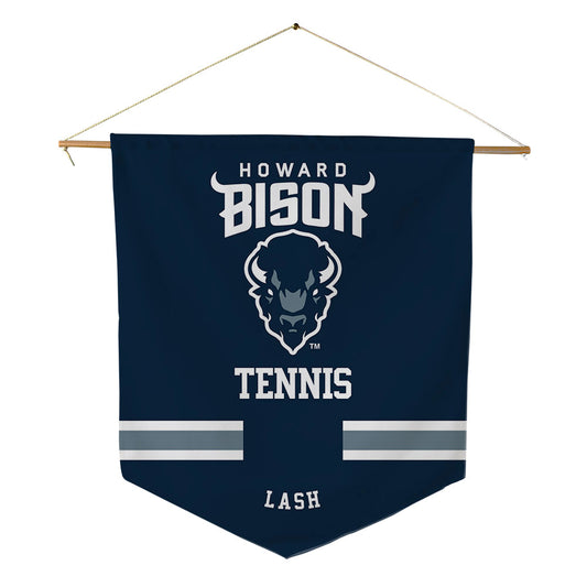 Howard - NCAA Men's Tennis : Kendrick Lash - Pennant - 18" x 21"-0