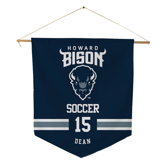 Howard - NCAA Women's Soccer : Bre'elle Dean - Pennant - 18" x 21"-0