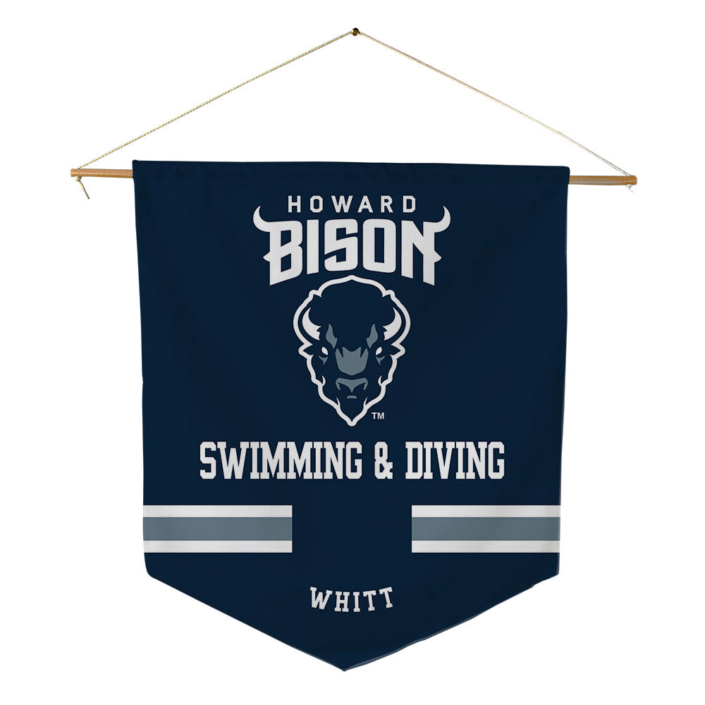 Howard - NCAA Women's Swimming & Diving : Brooke Whitt - Pennant - 18" x 21"-0