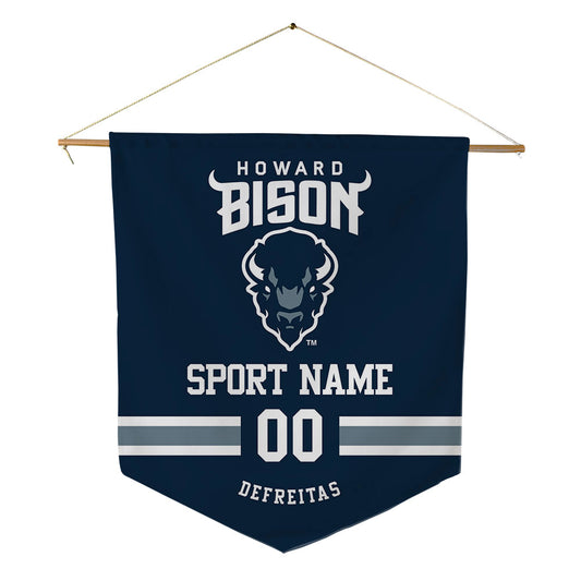 Howard - NCAA Women's Soccer : Jaileen Defreitas - Pennant - 18" x 21"-0