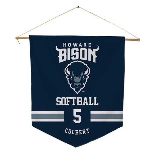 Howard - NCAA Softball : Wisdom Colbert - Pennant - 18" x 21"-0