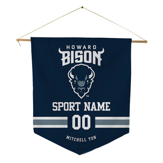Howard - NCAA Men's Tennis : Shawn Mitchell Yon - Pennant - 18" x 21"-0