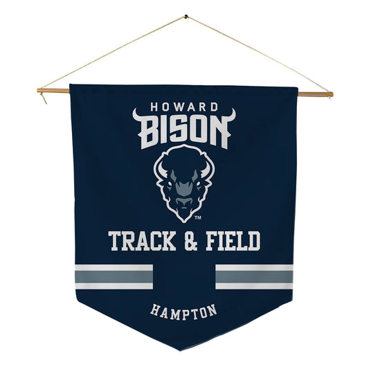 Howard - NCAA Women's Track & Field : Kinnidi Hampton - Pennant - 18" x 21"-0
