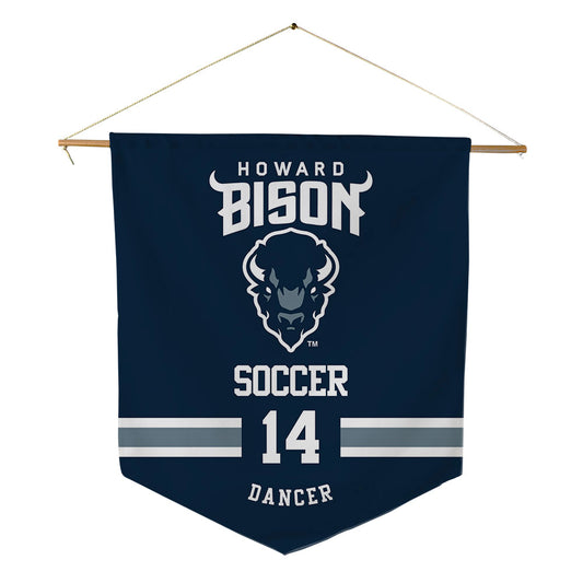 Howard - NCAA Women's Soccer : Amira Dancer - Pennant - 18" x 21"-0