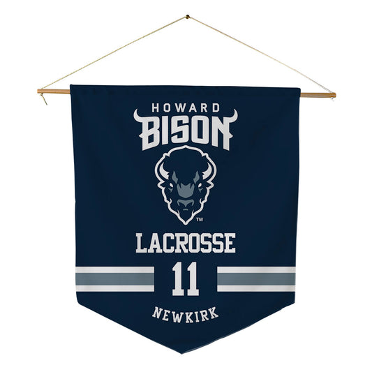 Howard - NCAA Women's Lacrosse : Kyla Newkirk - Pennant - 18" x 21"-0