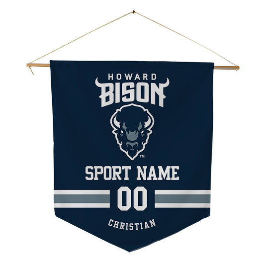 Howard - NCAA Men's Soccer : Maddox Christian - Pennant - 18" x 21"-0