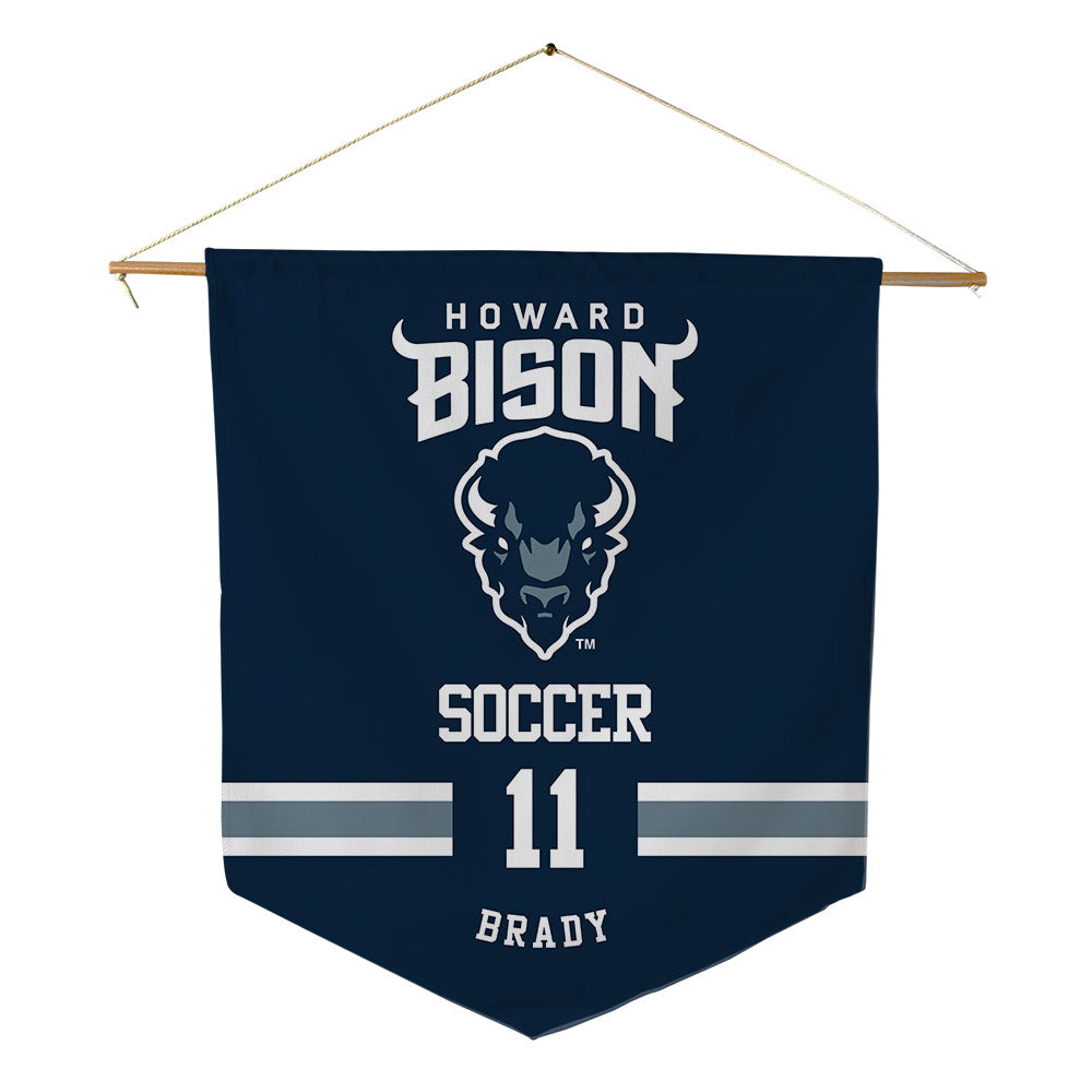 Howard - NCAA Women's Soccer : Saliyah Brady - Pennant - 18" x 21"-0