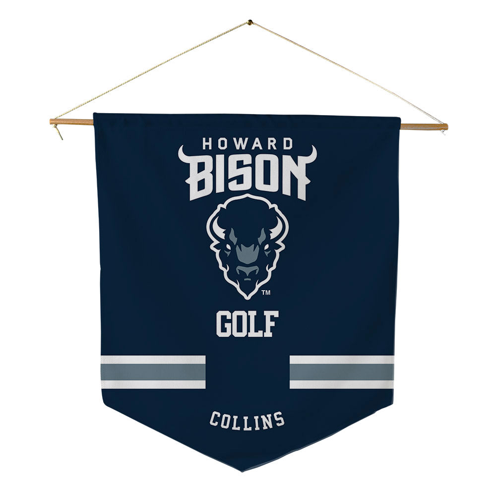 Howard - NCAA Men's Golf : Ian Collins - Pennant - 18" x 21"-0