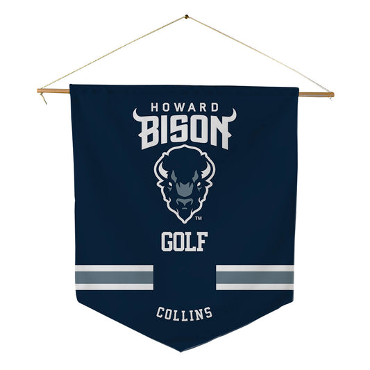 Howard - NCAA Men's Golf : Ian Collins - Pennant - 18" x 21"-0