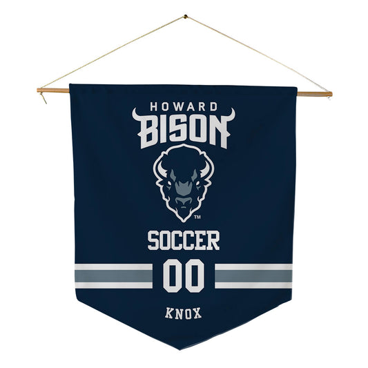 Howard - NCAA Women's Soccer : Trinity Knox - Pennant - 18" x 21"-0