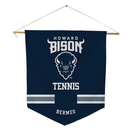 Howard - NCAA Men's Tennis : Nathan Bermeo - Pennant - 18" x 21"-0