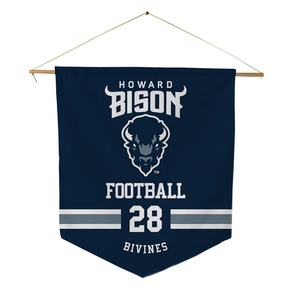 Howard - NCAA Football : Anthony Bivines - Pennant - 18" x 21"-0