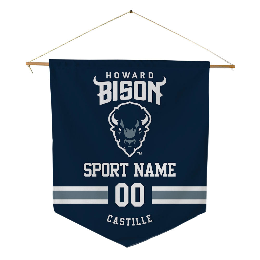 Howard - NCAA Softball : Cheyenne Castille - Pennant - 18" x 21"-0