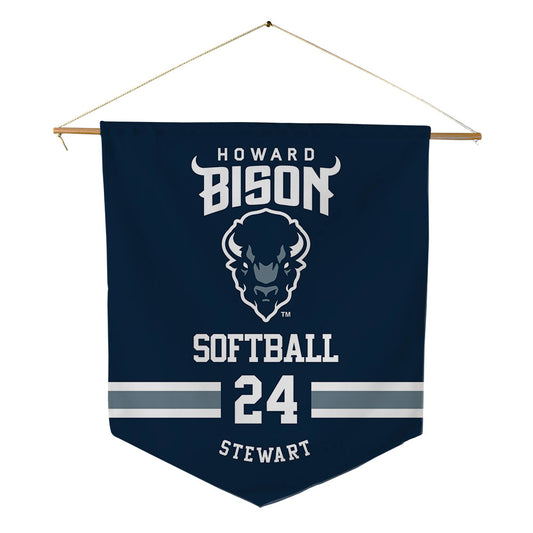 Howard - NCAA Softball : Kelyse Stewart - Pennant - 18" x 21"-0