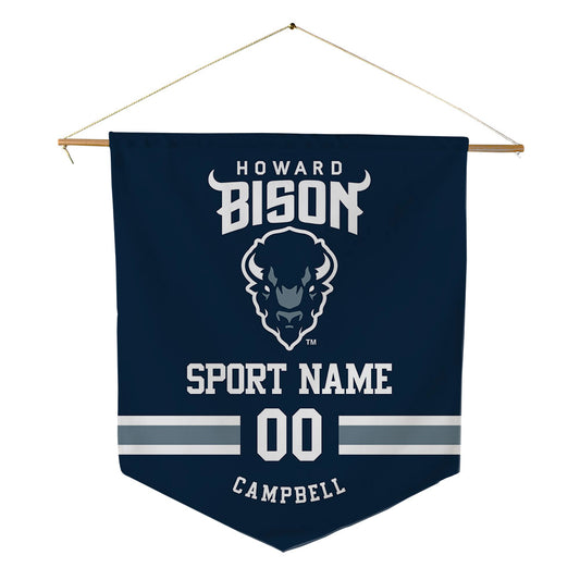 Howard - NCAA Men's Soccer : Lucas Campbell - Pennant - 18" x 21"-0
