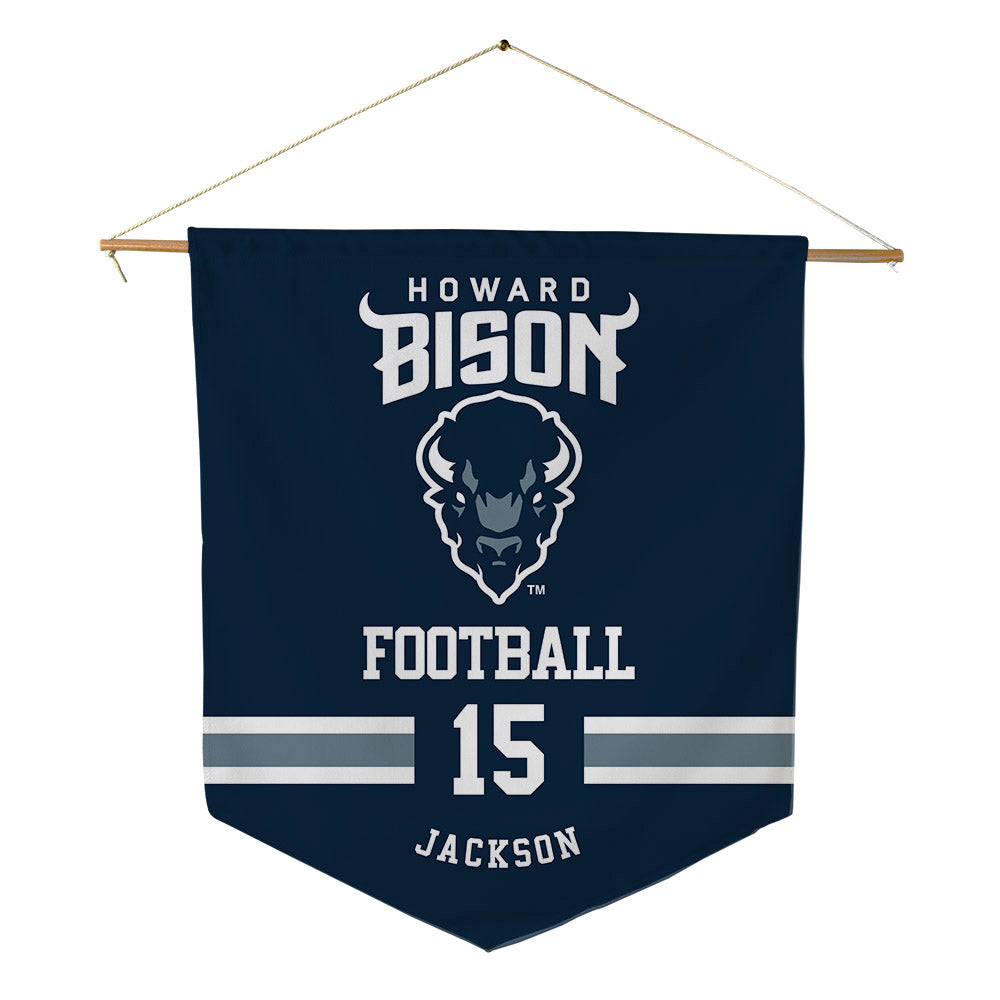 Howard - NCAA Football : Zaden Jackson - Pennant - 18" x 21"-0