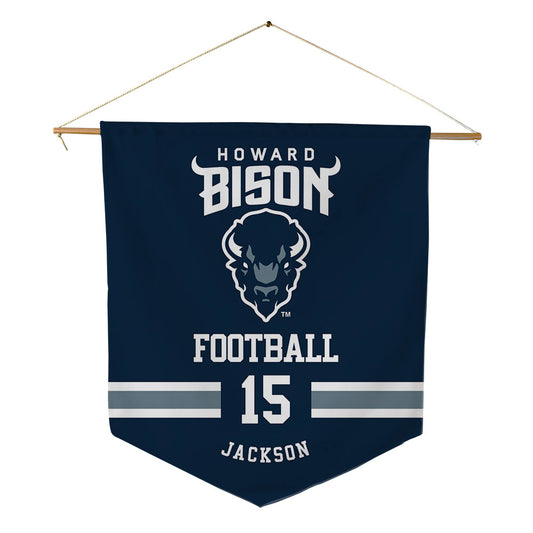 Howard - NCAA Football : Zaden Jackson - Pennant - 18" x 21"-0